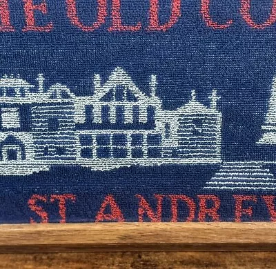 Vintage The Old Course St. Andrews Golf Framed Needlepoint Picture 16x10 READ • $51