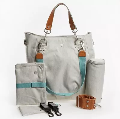 £29.99 • Buy Designer -Lassig Grey Mix & Match Baby And Toddler Changing Bag With Accessories