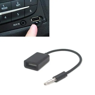 3.5mm Male AUX Audio Plug Jack To USB 2.0Female Converter Car Adapter Cable • $3.14