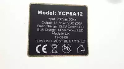 Yuasa YCP6A12 Switchmode Battery Charger 12V 6A • £412