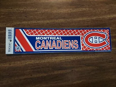 Montreal Canadians Bumper Sticker NEW!! 3 X 11 Inches  Wincraft • $5