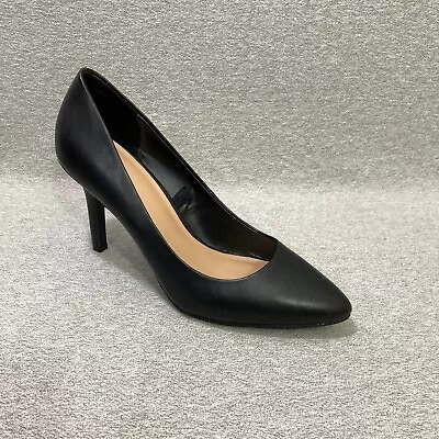 Merona Shoes Women S Size 8.5 Black Slip-on High Heel Pumps • $20