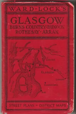 WARD LOCK RED GUIDE BOOK - GLASGOW & THE CLYDE (SCOTLAND) - C. 1950 - Maps/plans • £6.50