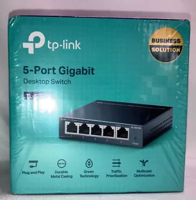 NEW  TP-Link 5 Port Gigabit Ethernet Desktop Switch Ethernet Splitter TL-SG105 • $12