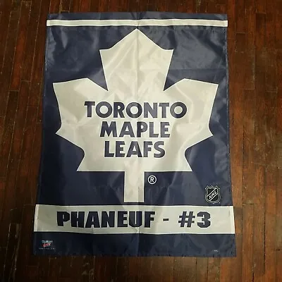 TORONTO MAPLE LEAFS #3 Phaneuf 36X28 NHL Yard FLAG BANNER  • $7.49