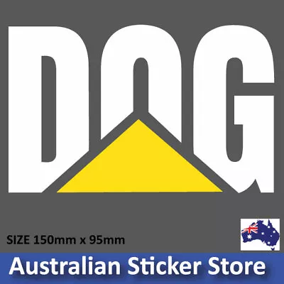 DOG Version  - CATERPILLAR STICKER Funny Decal For 4x4  Ute Car • $5.95