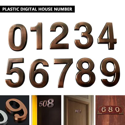 Self Adhesive Door Numbers Letter Office Sign Decals Stickers House Apartment • $1.32