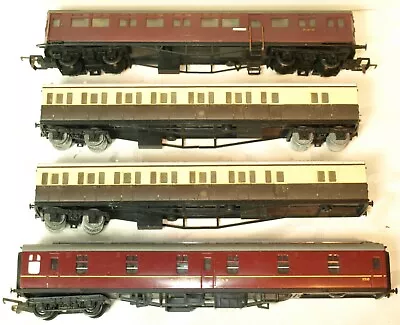 £0.99 • Buy AIRFIX AUTO COACH & 3 X HORNBY 00 GAUGE COACHES FOR SPARE PARTS OR RESTORATION