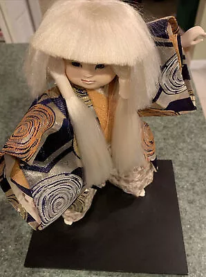 Vintage Japanese Kabuki Doll On Base 10 1/2  Tall • $62.99