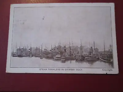 £4.99 • Buy Vintage Postcard Of Steam Trawlers In Grimsby Docks (1907 Posted)