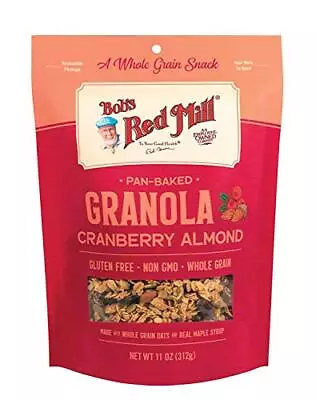 Bob's Red Mill Pan-Baked Granola Cranberry Almond 11 Ounce Pack Of 2 • $15.81