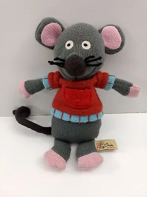 £9.50 • Buy Latitude Enfant Pint Size Productions Gray Knitted Sock Mouse Plush Rodent 10 