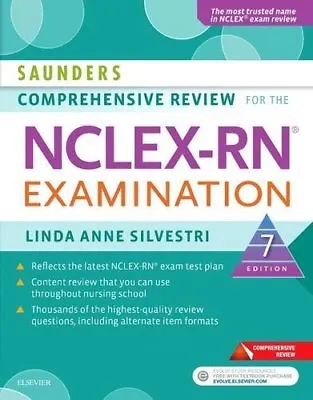 $19.95 • Buy Saunders Comprehensive Review For The Nclex-Rn Examination - Linda Silvestri