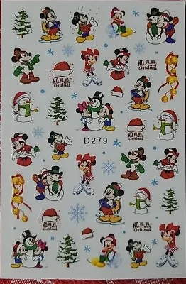 Christmas Mickey Mouse Holiday Nail Art Stickers  • $3.55