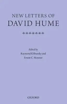 New Letters Of David Hume By Raymond Klibansky: New • $63.47