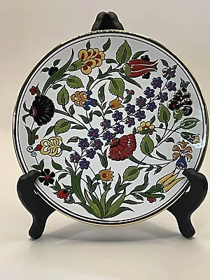 Vintage Hand Made  Rodos -greece Wall Plate  Manousakis Ceramic   Floral Decor • $32.99