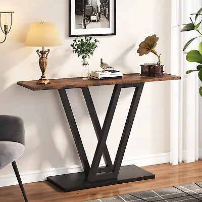 Entryway Hallway Table With Metal Frame Console Sofa Table For Living Room Foyer • $97.50