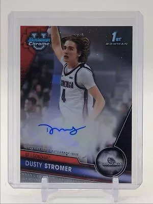 Dusty Stromer 2023-24 Bowman University Chrome 1st Autograph Auto Q0353 • $1