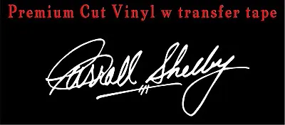 Carroll Shelby Glove-box Signature Vinyl Decal Mustang GT350 GT500 Cobra • $6.99