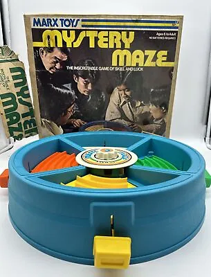 VINTAGE 1976 MARX Toys MYSTERY MAZE GAME With OG Box. Missing Marbles • $27