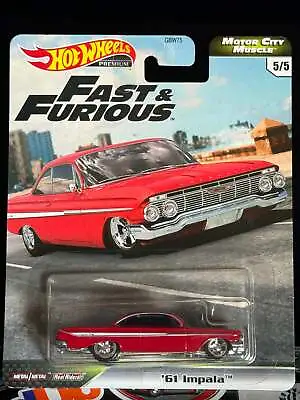 Hot Wheels Premium Fast & Furious Motor City Muscle '61 Impala # 5/5 • $11