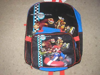 NWT Super Mario Kart Wii Backpack Lunchbox Mariokart • $39.99