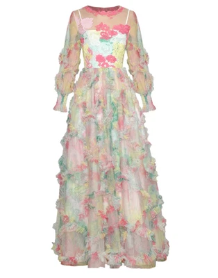 $375 • Buy Mother Of The Bride Designer Maxi Dress Size 12 To 14 Elegant - New Never Worn
