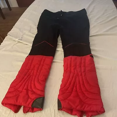 Vintage Profile Mens Ski Snow Board Pants ~ Size 40 Regular ~ Black Red ~ EUC • $20