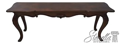 38438EC: KARGES French Walnut Long Console Table • $1195