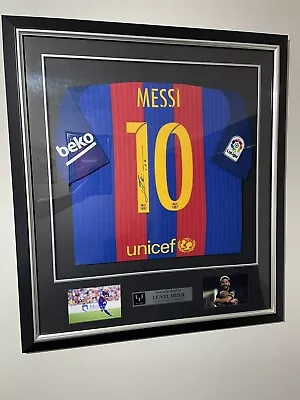 Lionel Messi Signed & Framed Shirt From Icons • £1700