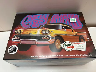 AMT 931 1/25 Scale '58 Chevy Impala Plastic Model Kit Molded In Gold New 2015 • $66.22