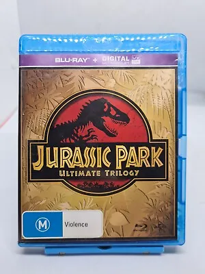 Jurassic Park - Ultimate Trilogy (Box Set Blu-ray 2015) Very Good Condition RB • $12.55