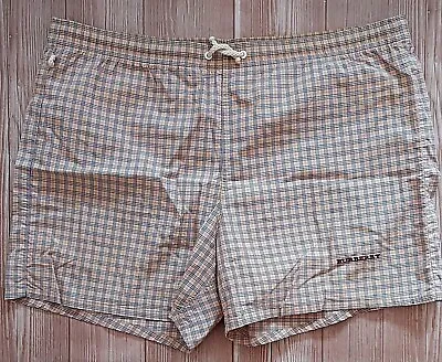 Burberry Nova Check Men's Drawstring Swim Shorts Size 44 EU  • $130