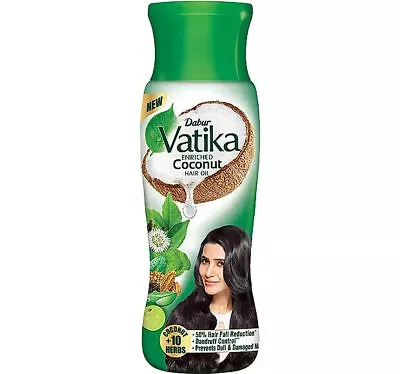 Dabur Vatika Enriched Coconut Hair Oil 300ml + Free Shipping • $21.20