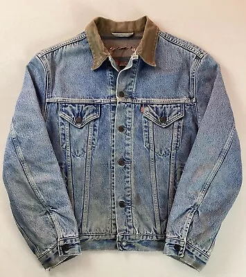 Levi’s Denim Trucker Jacket 70602 02 Blanket-Lined Size M • £26.99