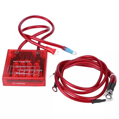 Universal Fuel Saver Voltage Stabilizer Regulator Kit W/ 3 Earth Ground Cables • $23.35
