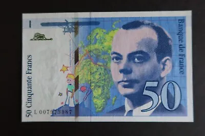 France 1993-97 Issue 50 Francs Exupery L007973987 Dated 1993 - Uncirculated • £17.50