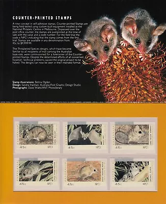 Australia - 1993 Threatened Species CPS Stamp Pack [ASP-323] • $18