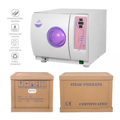 18L Dental Autoclave Fully Automatic Steam Sterilizer Digital Diplay Class N US • $888.99