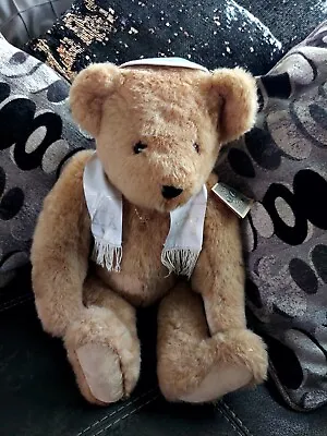 Rare Hanukkah Vermont Teddy Bear Chanukah STARKippah Plush Stuff Jointed Bear  • $25