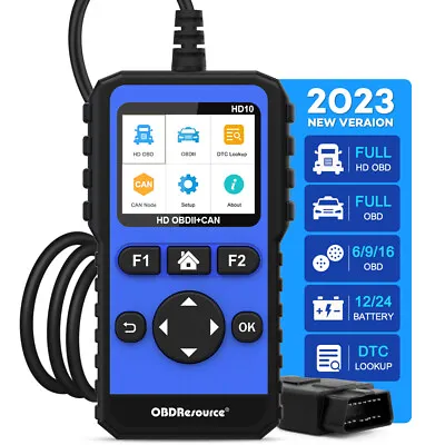 HEAVY DUTY DIESEL TRUCK &CAR DIAGNOSTIC SCANNER TOOL ENGINE CODE READER For Ford • $129