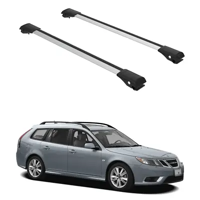 Cross Bars Set To Fit Saab 9-3X Estate/Wagon 2009-2011  Gray Set • $115