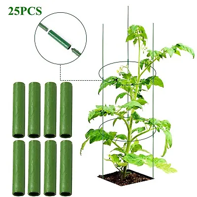 $7.90 • Buy 7/16  Dia Gardening Plant Support Connector Pipe Climbing Stakes Tools 25PACK