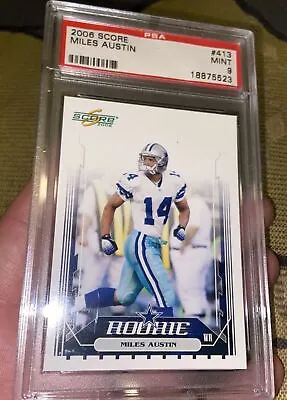 2006 Score #413 Miles Austin Psa 9 Rookie Card Pop 2 W 13 Higher! • $120