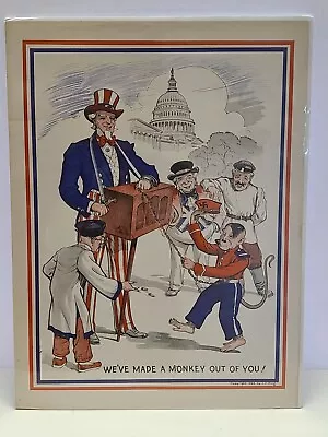 1943 U.S. WWII War Campaign Poster  We've Made A Monkey Out Of You  J.H. King • $74.99