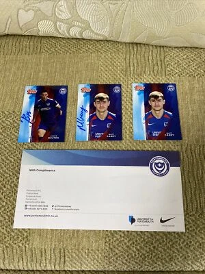£10 • Buy Portsmouth FC Signed Topps Football Cards James Bolton & Matt Casey With COA