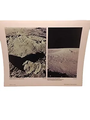 1970 Apollo 12 Moon Landing NASA Photo Moon Rock & Mound On Lunar Surface  • $42.50