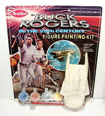 Orig 1979 Buck Rogers In 25th Century - Star Fighter Paint Kit On Orig Cd Avalon • $124.99