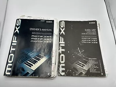 Yamaha Motif XS6 XS7 XS8 Music Production Synthesizer OWNER'S MANUAL Data List • $39.99