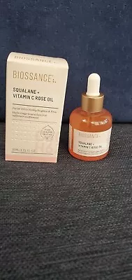 Biossance Squalane + Vitamin C Rose Oil - 1oz With Box New • $18